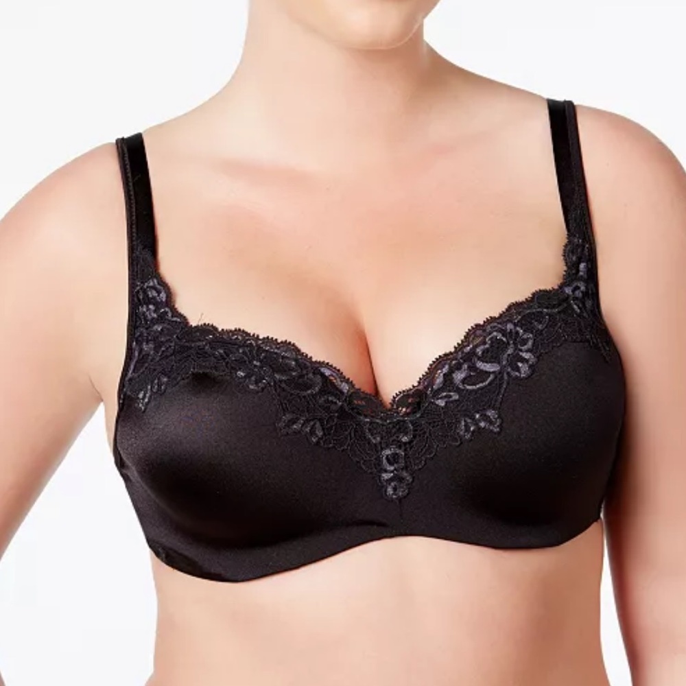 NWT: Bali Intimates Black Balconette Shaping Underwire Bra